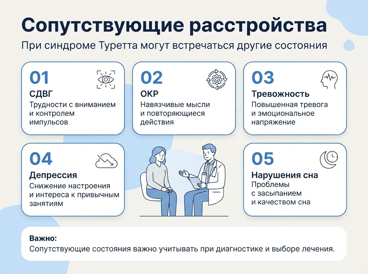 Лечение синдрома Туретта в Междуреченске инфографика